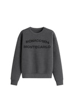 Bisiklet Yaka Kabartma Baskılı Antrasit Sweatshirt