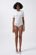 T-Shirt Detay Beyaz Bodysuit
