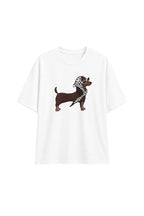 Köpek Baskılı Beyaz T-Shirt