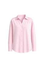 Çizgili Pembe Oversize Gömlek