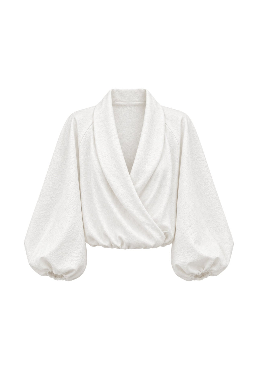 Çıtçıtlı Kruvaze Beyaz Bomber Ceket