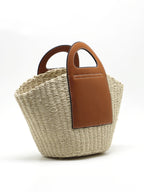 Palm Weave Hasır Örgü Çanta
