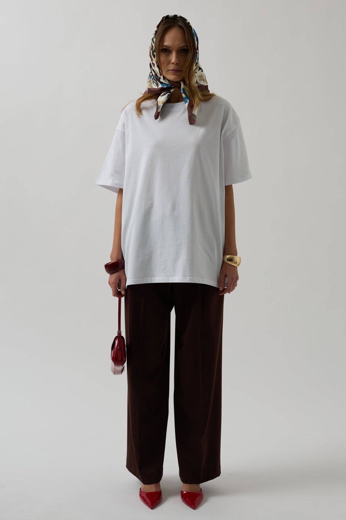 Basic Oversize Beyaz T-Shirt