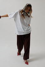 Basic Oversize Beyaz T-Shirt