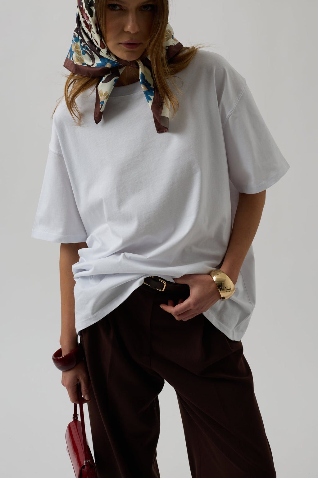 Basic Oversize Beyaz T-Shirt