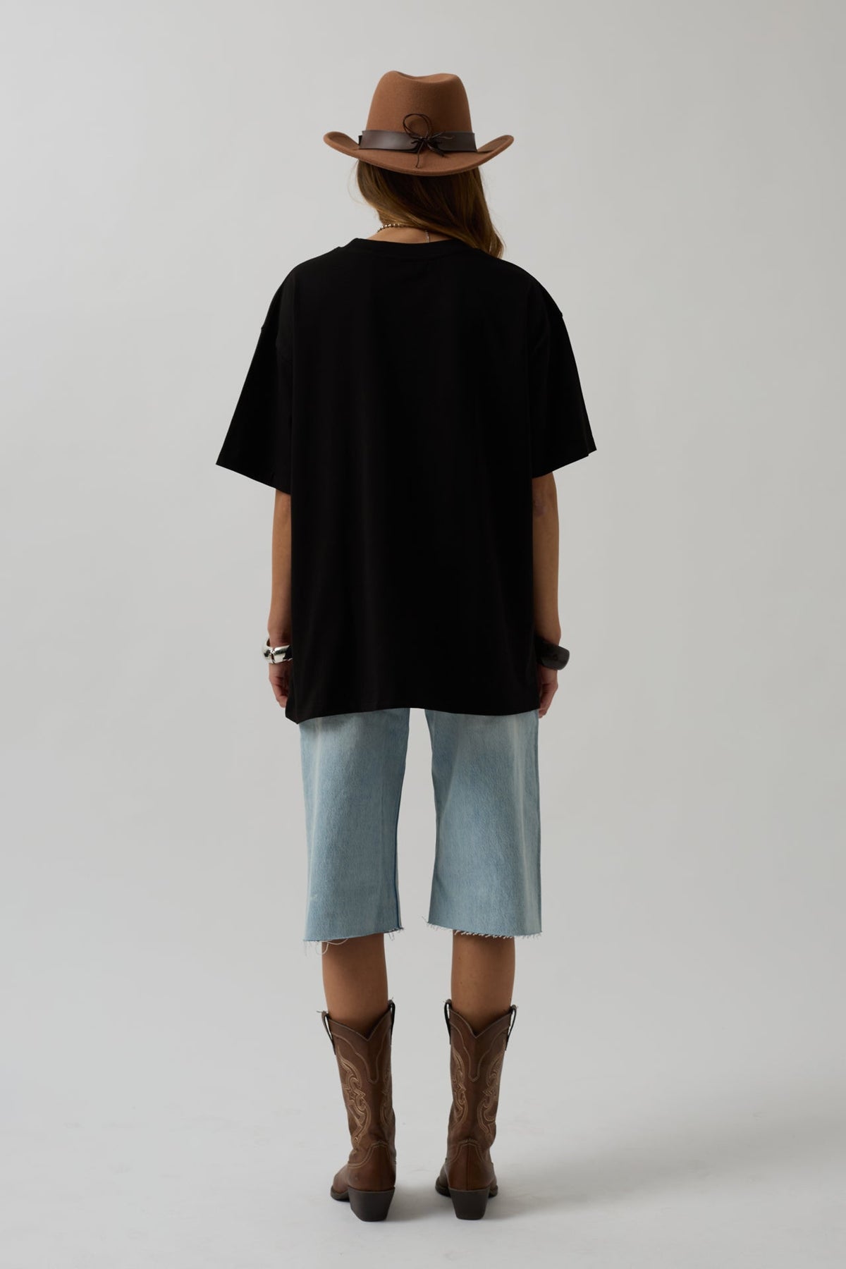 Basic Oversize Siyah T-Shirt