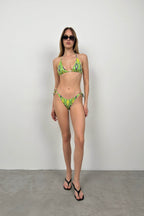 Baskılı Yeşil Bikini Takım