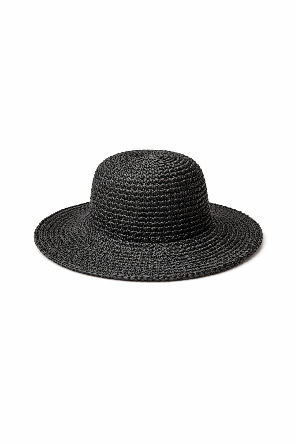 Siyah Bucket Hasır Şapka