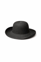 Siyah Bucket Hasır Şapka