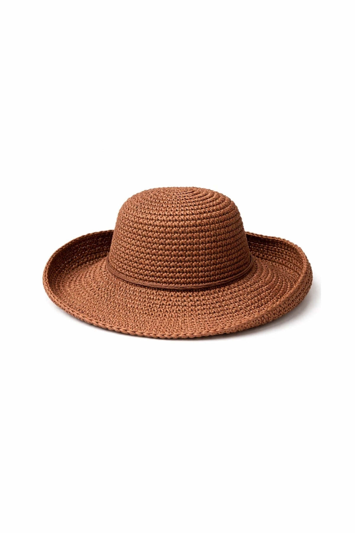 Kahverengi Bucket Hasır Şapka