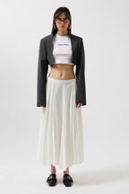 Crop Blazer Gri Ceket