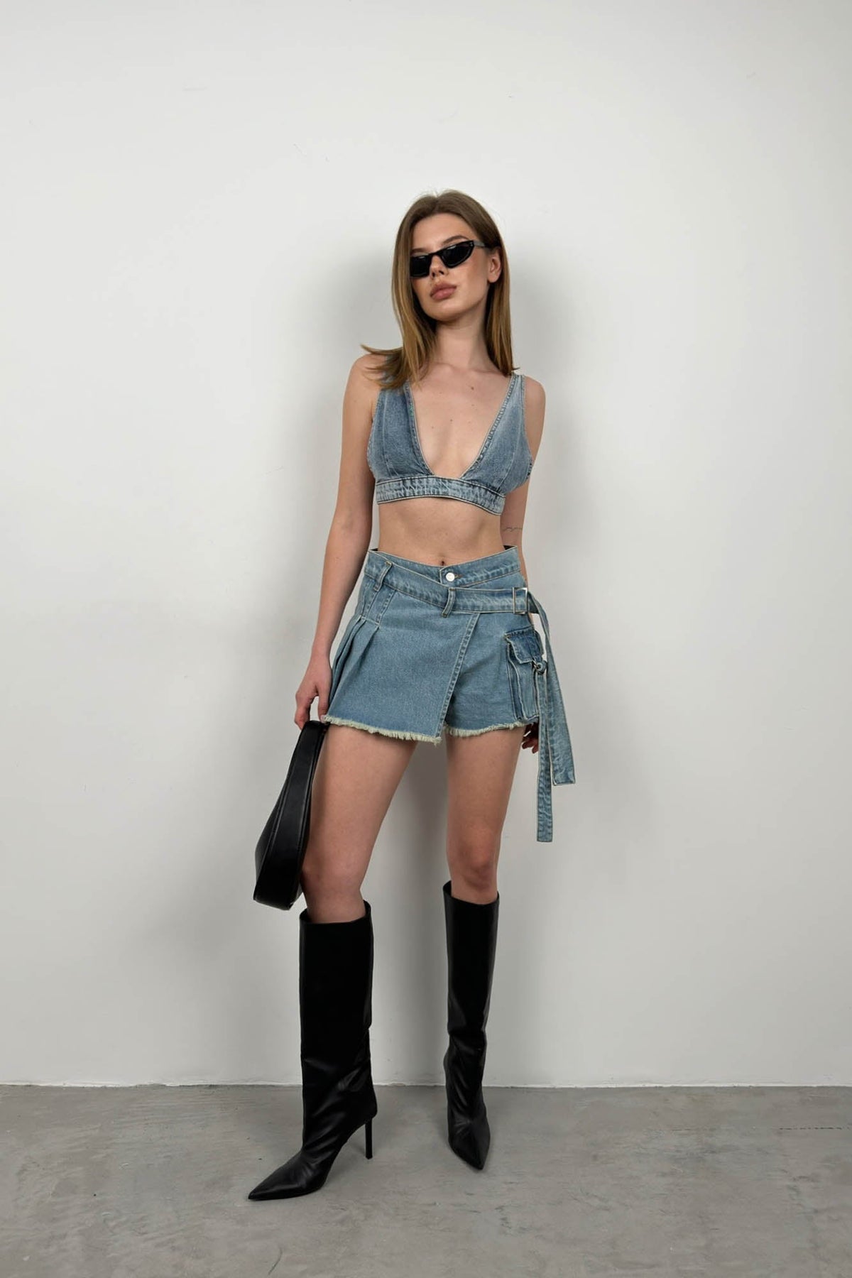 Kot Mavi Crop Bra