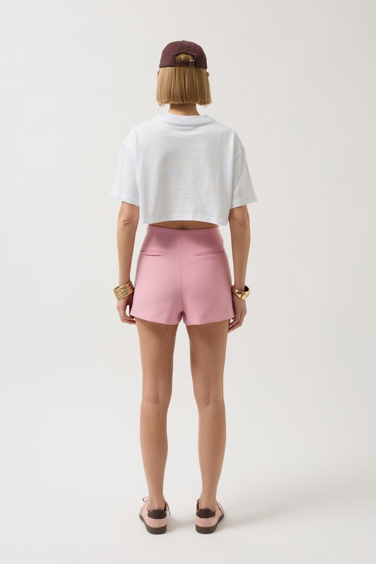 Oversize Crop Beyaz T-Shirt
