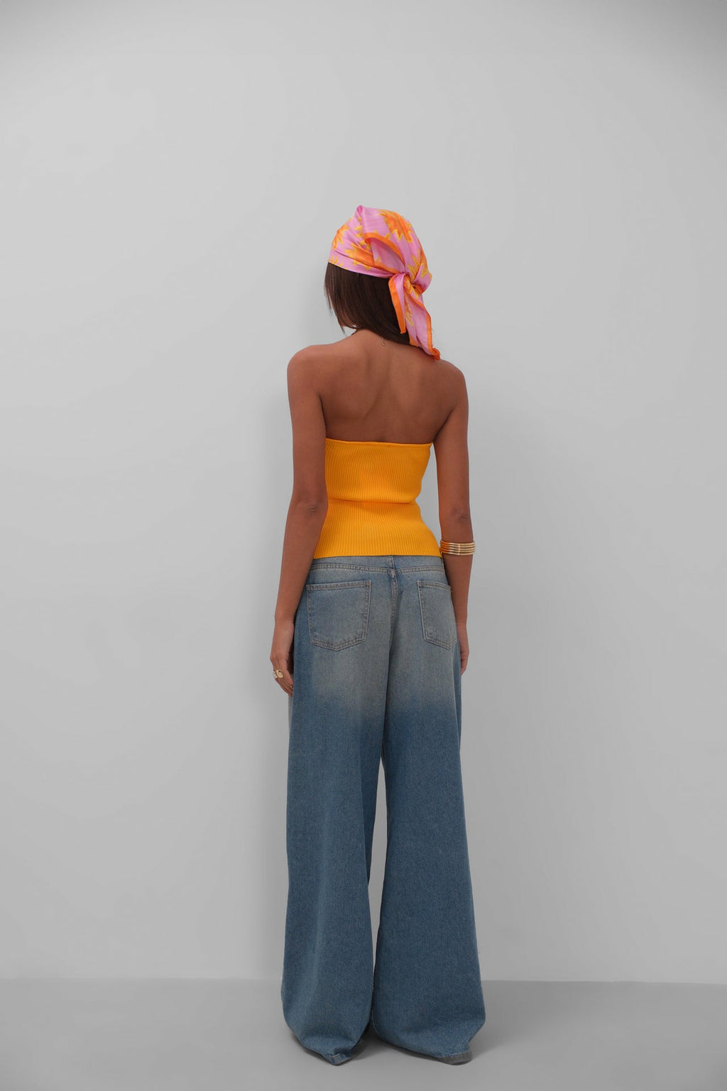 Straplez Mango Triko Bluz